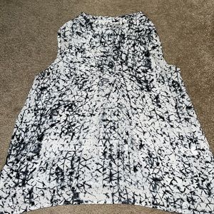 Black and White Blouse